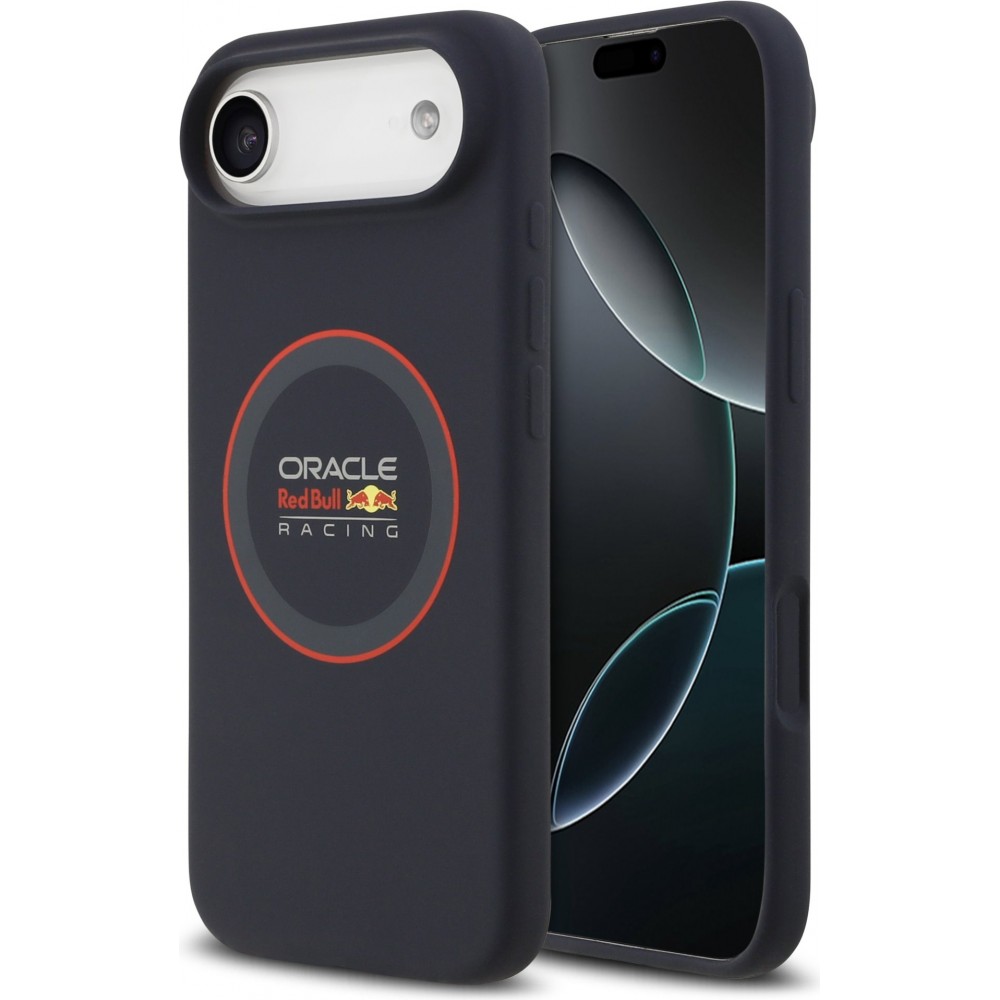 iPhone Air Case Hülle - Red Bull Racing MagSafe Silikonhülle mit rotem Ring - Blau