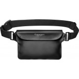 Sac pochette banane étanche waterproof Spigen Aqua Shield A621 avec étui flottant - Noir