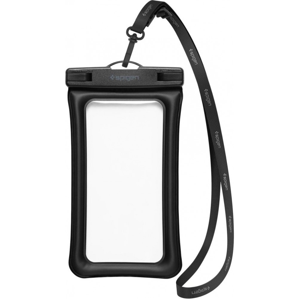 Sac pochette banane étanche waterproof Spigen Aqua Shield A621 avec étui flottant - Noir
