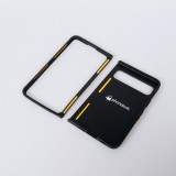 Coque Google Pixel Fold - Silicone rigide noir Wave Sunset