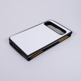 Coque Google Pixel Fold - Silicone rigide noir Wave Sunset