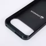 Coque Google Pixel 10 / Pixel 10 Pro - Silicone rigide noir Linocut Loup