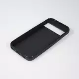Google Pixel 8a Case Hülle - Silikon schwarz Meow 23