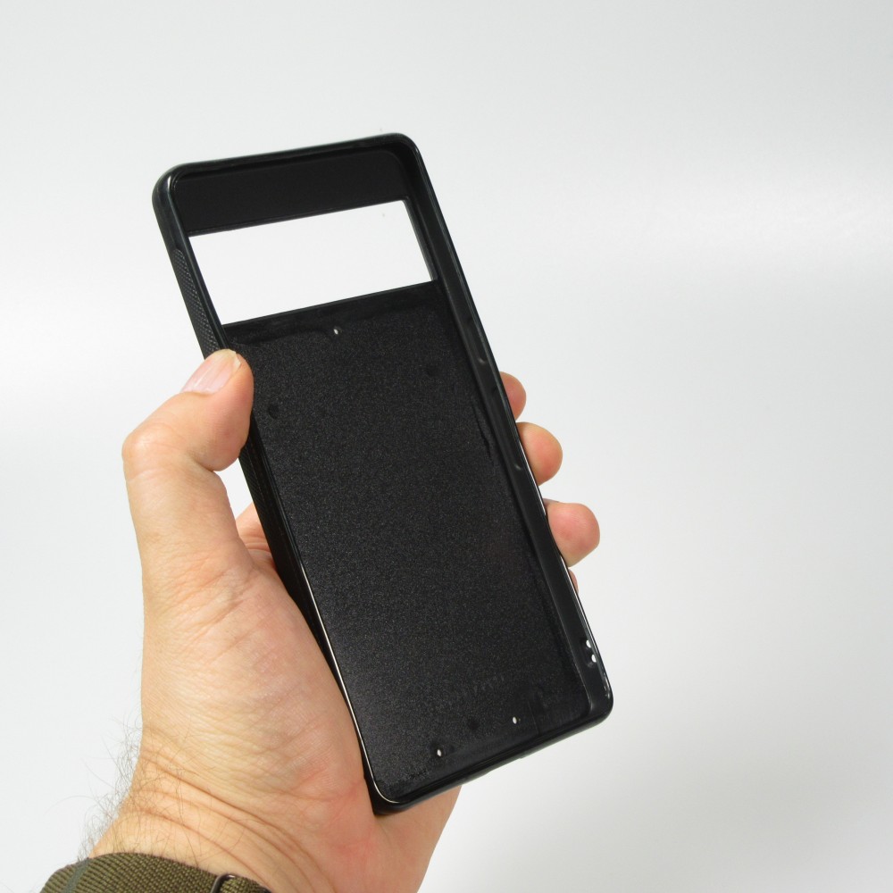 Coque Google Pixel 6a - Silicone rigide noir Easter 2025 Panier Pâques