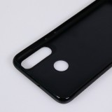 Coque Huawei P30 Lite - Silicone rigide noir Renard lune forêt