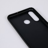 Coque Huawei P30 Lite - Silicone rigide noir Renard lune forêt