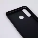 Coque Huawei P30 Lite - Silicone rigide noir Linocut Chamois