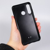 Coque Huawei P30 Lite - Silicone rigide noir Renard lune forêt