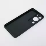 Huawei P60 Case Hülle - Silikon schwarz Kunstbild - Der Schrei - Edvard Munch