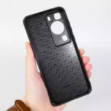 Huawei P60 Case Hülle - Silikon schwarz Kunstbild - Der Schrei - Edvard Munch