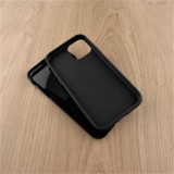 Coque iPhone 11 - Hybrid Armor noir Carbon Basic