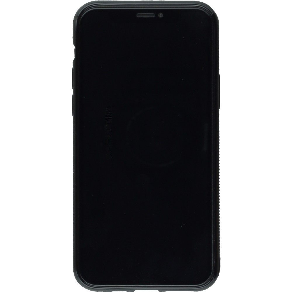 Coque iPhone 11 - Silicone rigide noir I just rescued some wine