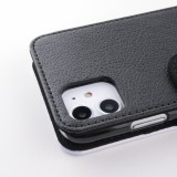 iPhone 11 Case Hülle - Wallet schwarz Amsterdam Pink Print
