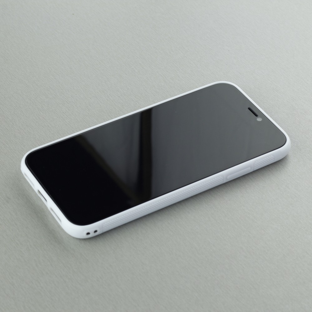 Coque iPhone 11 Pro Max - Silicone rigide blanc Maillot de football Corée du Sud 2022 personnalisable