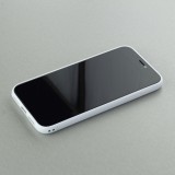 Coque iPhone 11 Pro Max - Silicone rigide blanc Wavy Rectangle Orange Pink