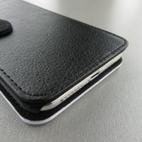 Hülle iPhone 11 Pro Max - Wallet schwarz Dark Flowers