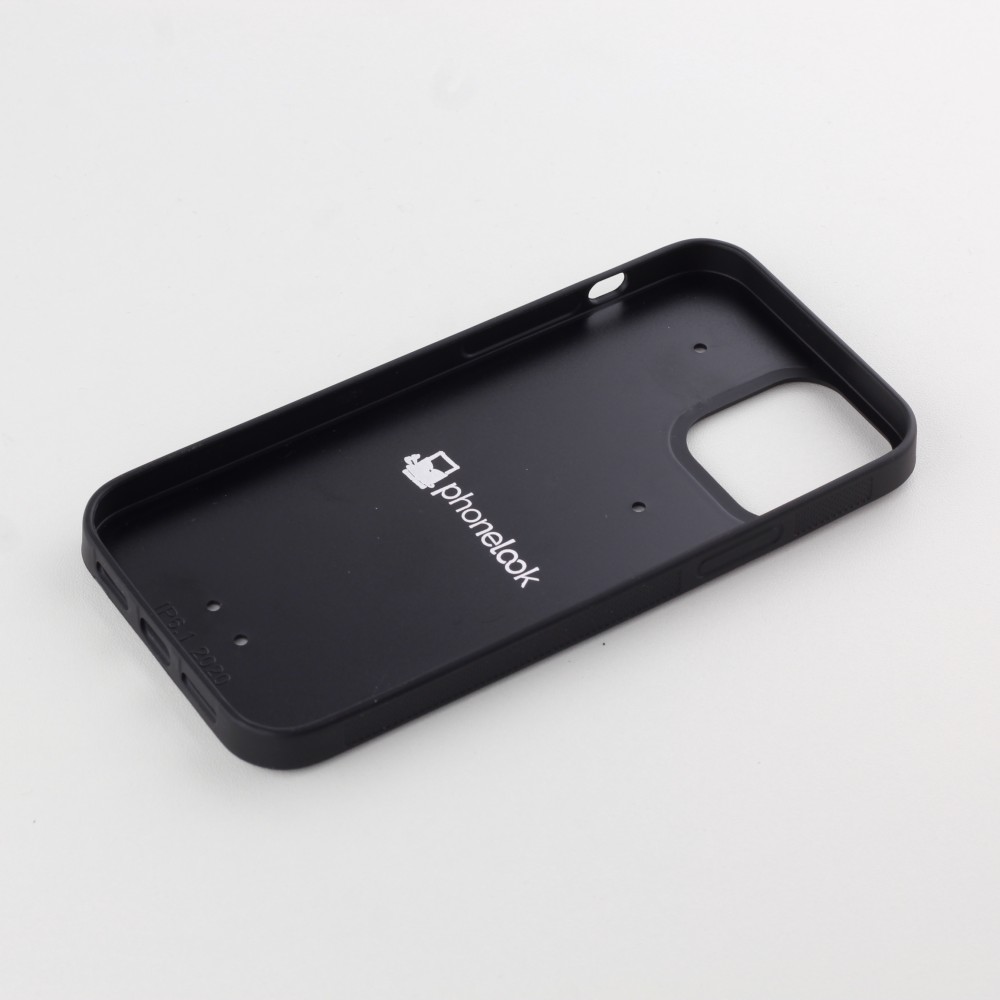 iPhone 12 / 12 Pro Case Hülle - Silikon schwarz Astrologie Fische