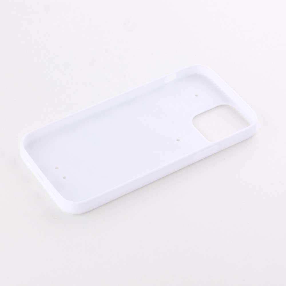 Coque iPhone 12 Pro Max - Silicone rigide blanc Abstract bubule lines