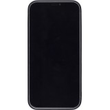 Coque iPhone 12 mini - Silicone rigide noir Flowers space