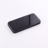 Coque iPhone 12 mini - Silicone rigide noir Flowers space