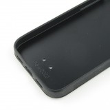 Coque iPhone 12 mini - Silicone rigide noir Flowers space