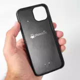 iPhone 13 Case Hülle - Silikon schwarz Christmas 25 Xmas Village
