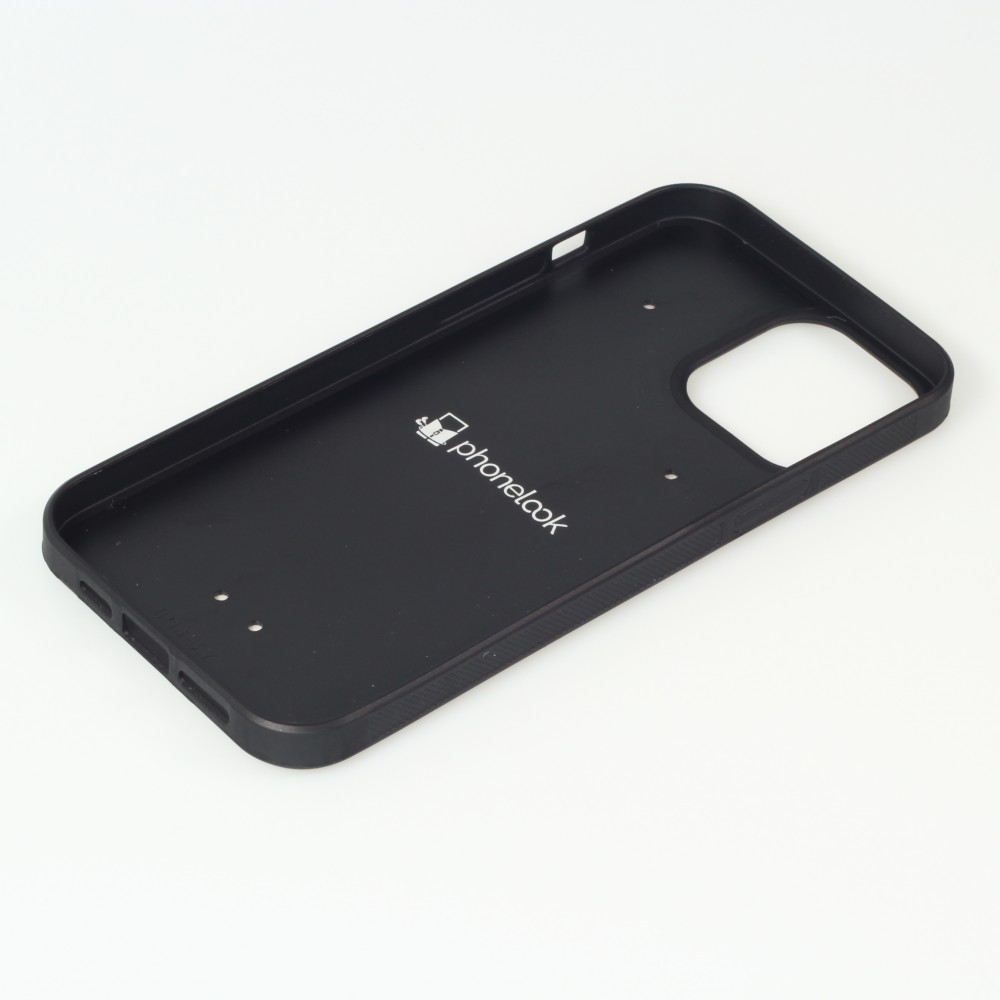 iPhone 13 Pro Max Case Hülle - Silikon schwarz Katzenschwärme