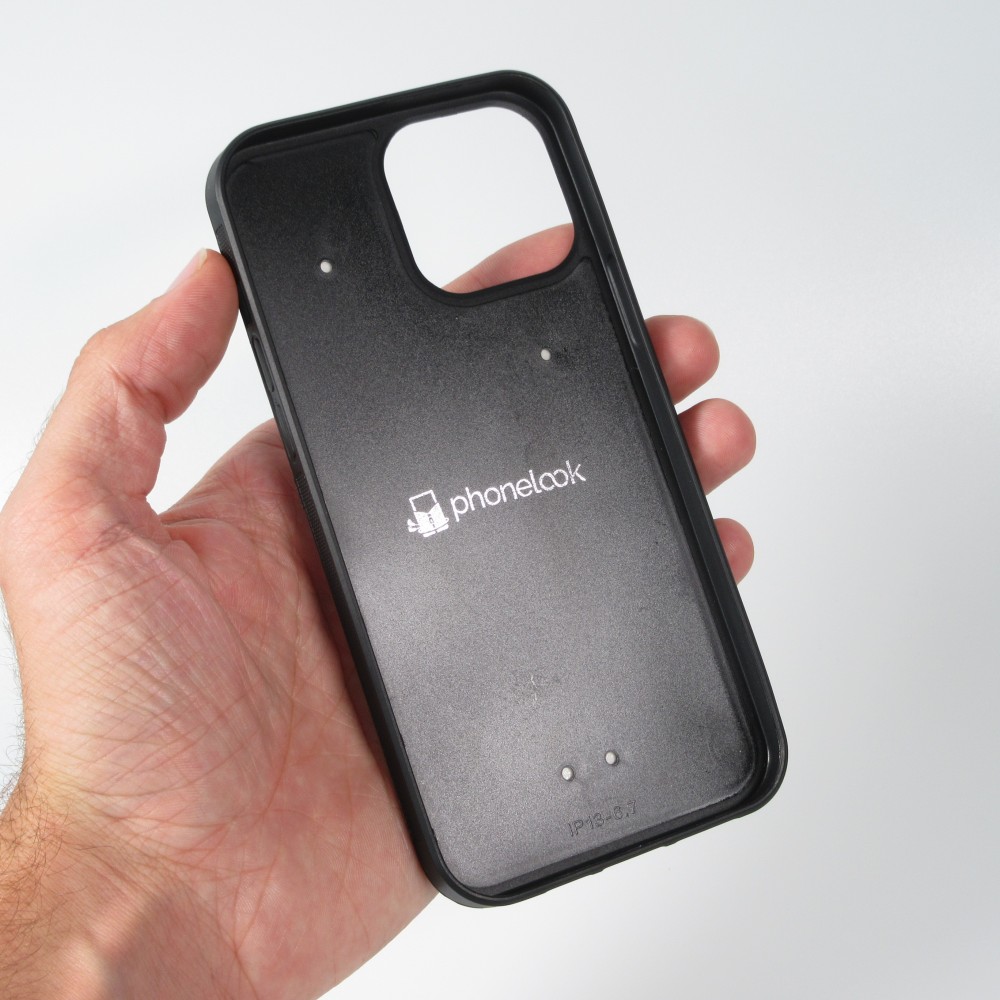 iPhone 13 Pro Max Case Hülle - Silikon schwarz Katzenschwärme