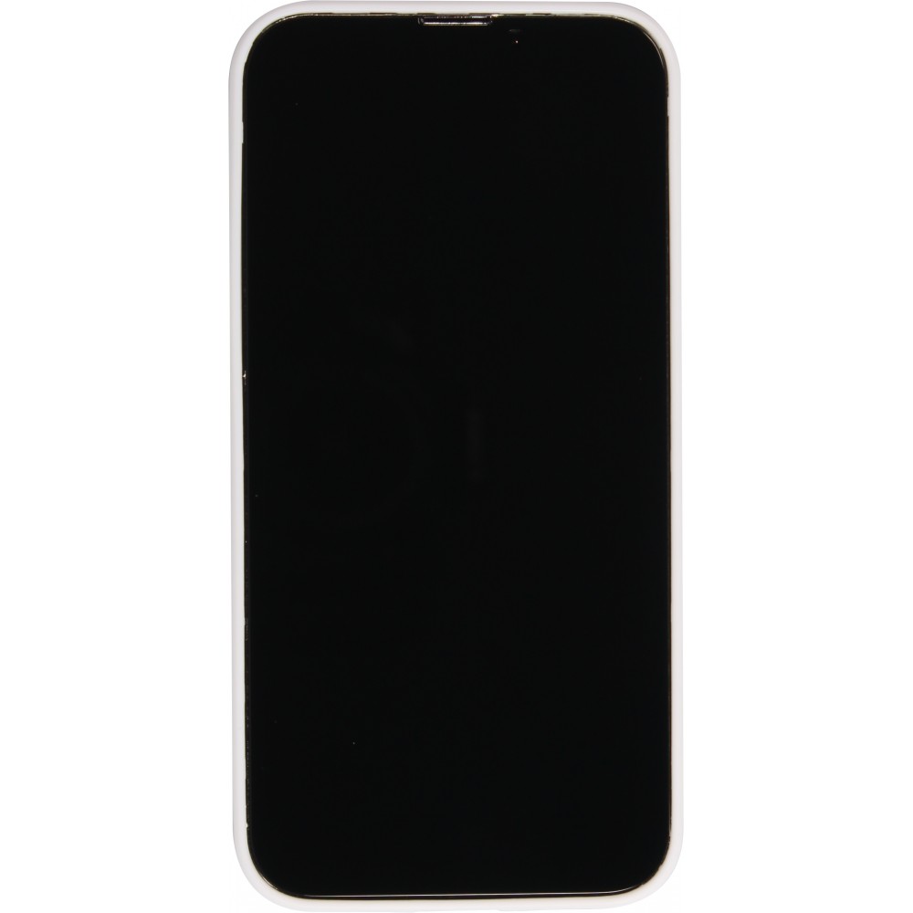 Coque iPhone 13 Pro - Silicone rigide blanc Valentine 2023 i love you writing