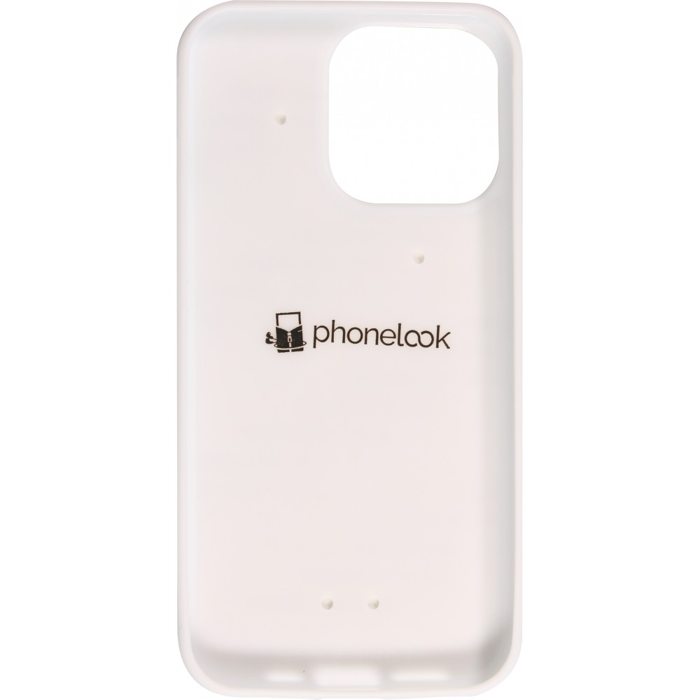 Coque iphone 13 pro silicone rigide blanc valentine 2023 i love you