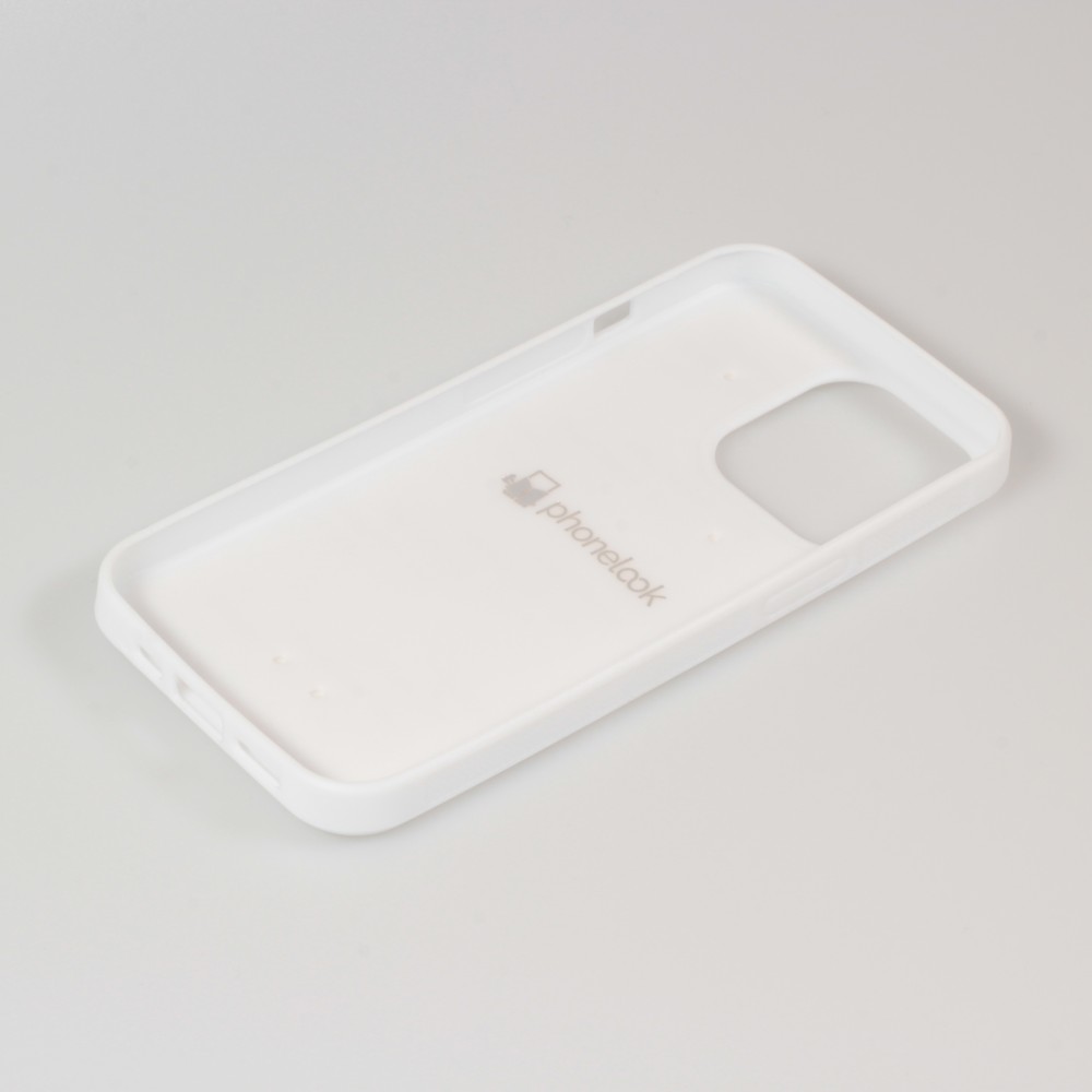 Coque iPhone 13 Pro - Silicone rigide blanc Valentine 2023 i love you writing