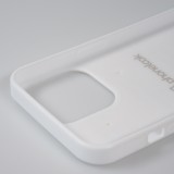 Coque iPhone 13 Pro - Silicone rigide blanc Valentine 2023 i love you writing
