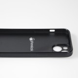 Coque iPhone 14 - Silicone rigide noir Valentine 2024 amor