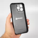 Coque iPhone 14 Pro Max - Silicone rigide noir Vintage Ski Mountain