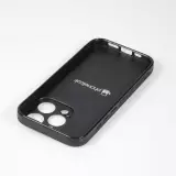 Coque iPhone 14 Pro Max - Silicone rigide noir Vintage Ski Mountain