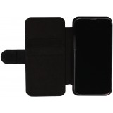 Coque iPhone 14 Pro Max - Wallet noir Maillot de football Pays-Bas 2022 personnalisable