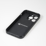 Coque iPhone 14 Pro - Silicone rigide noir Astrologie Taureau