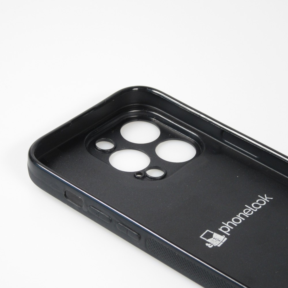 Coque iPhone 14 Pro - Silicone rigide noir Astrologie Taureau