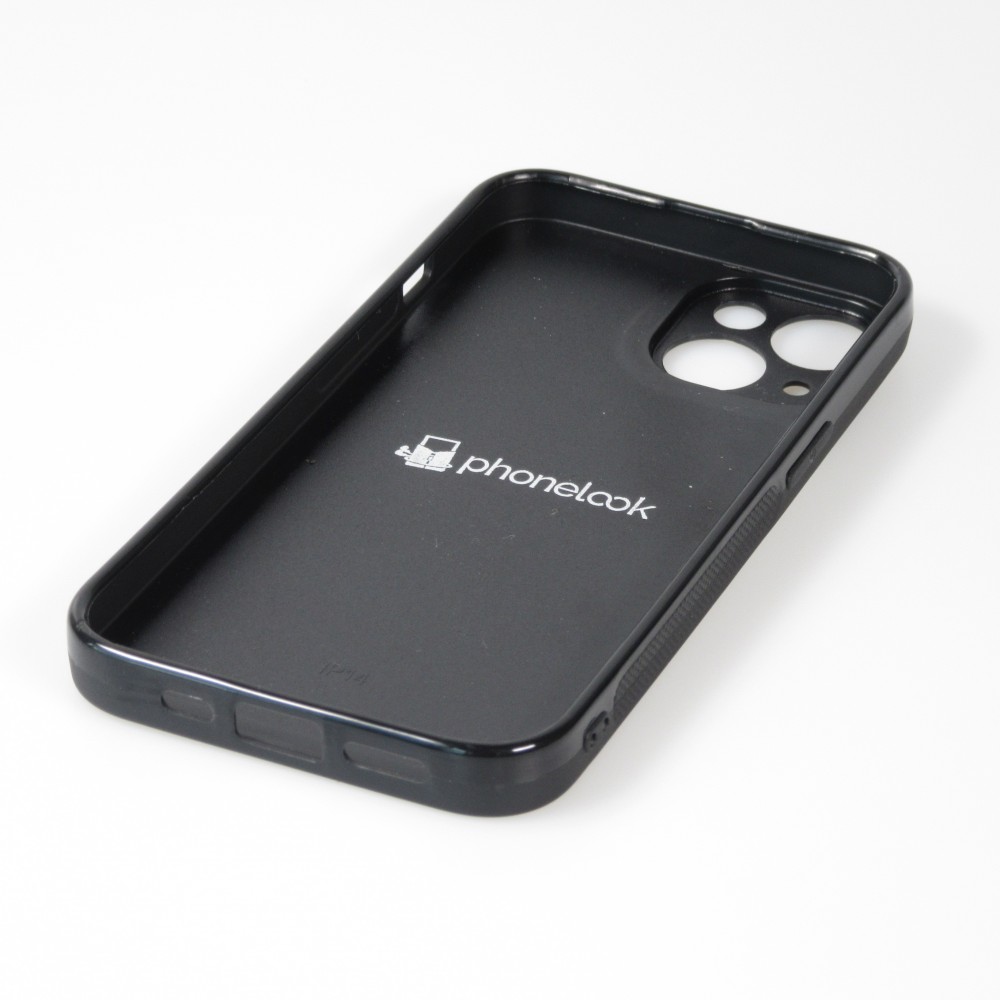 Coque iPhone 15 - Silicone rigide noir Max Verstappen Champion