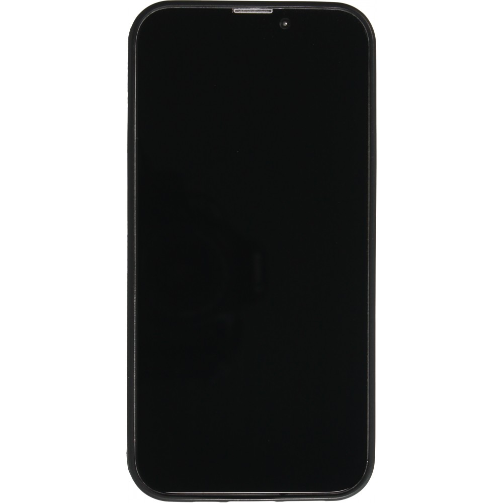 Coque iPhone 15 Pro Max - Silicone rigide noir 100% unique générée par intelligence artificielle (AI) avec vos idées
