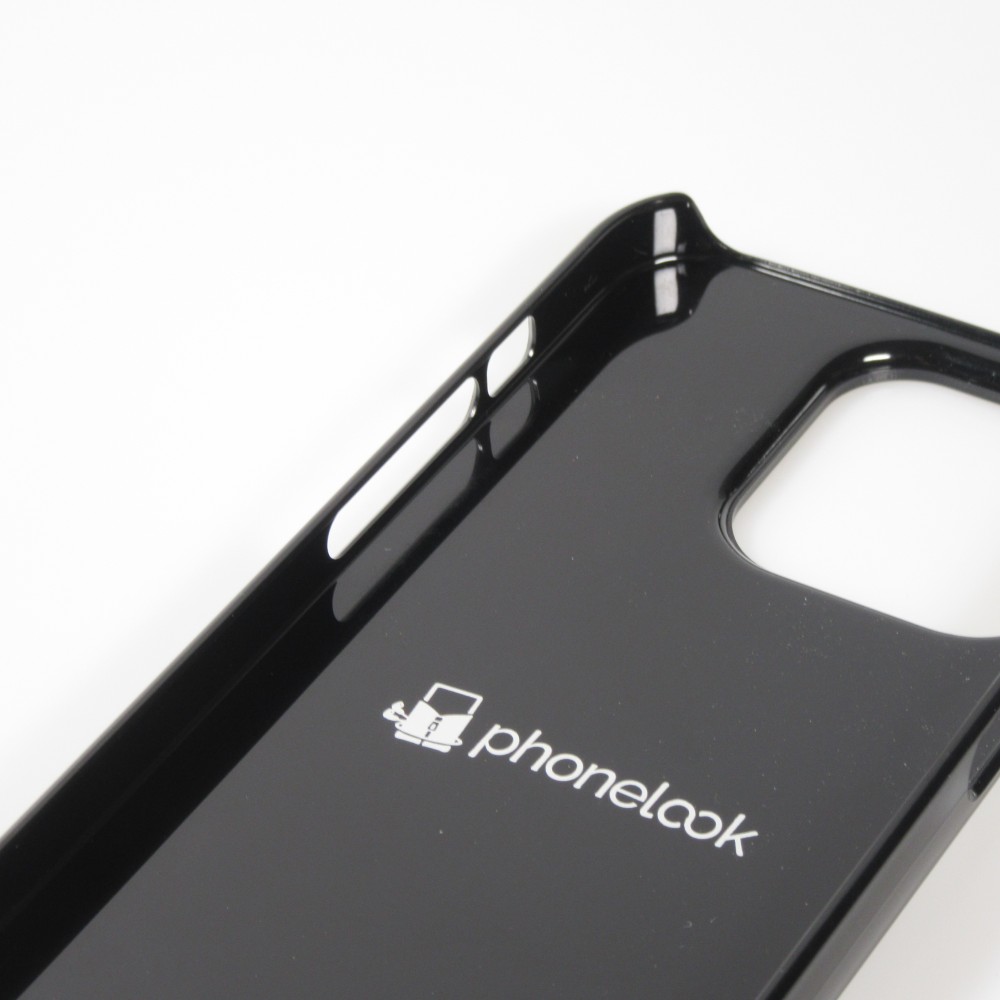 Coque iPhone 15 Pro - Chat sur fond violet