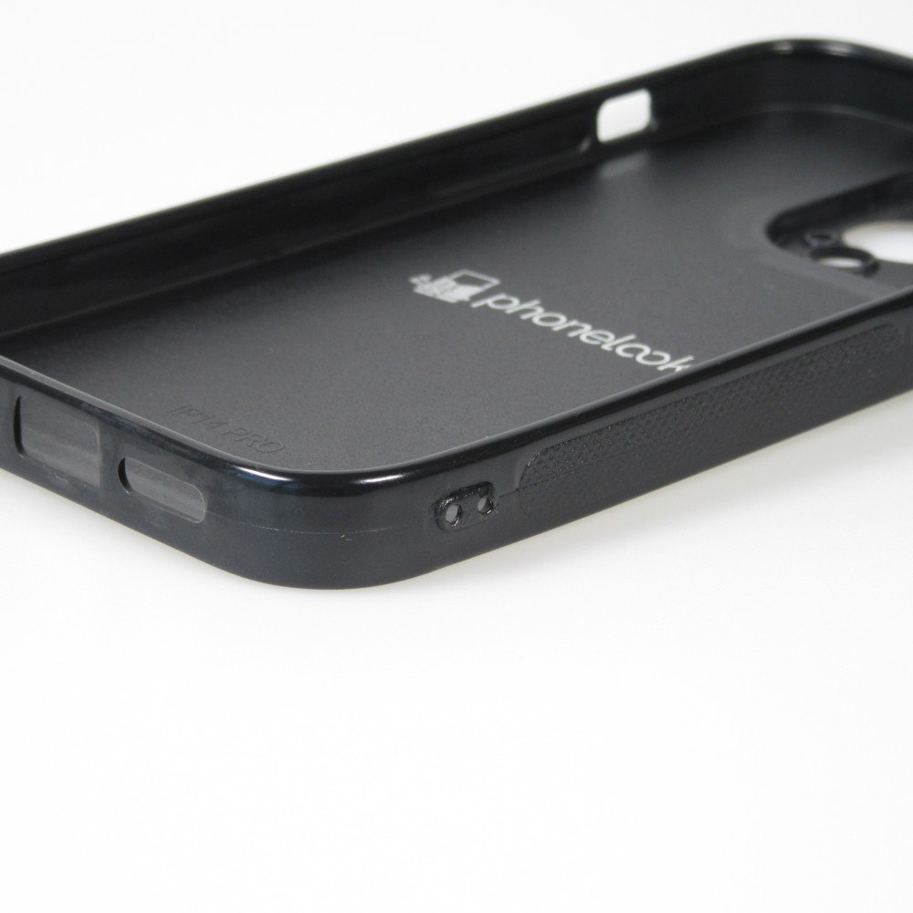 Coque iPhone 15 Pro - Silicone rigide noir Summer 2025 Grow with the flow