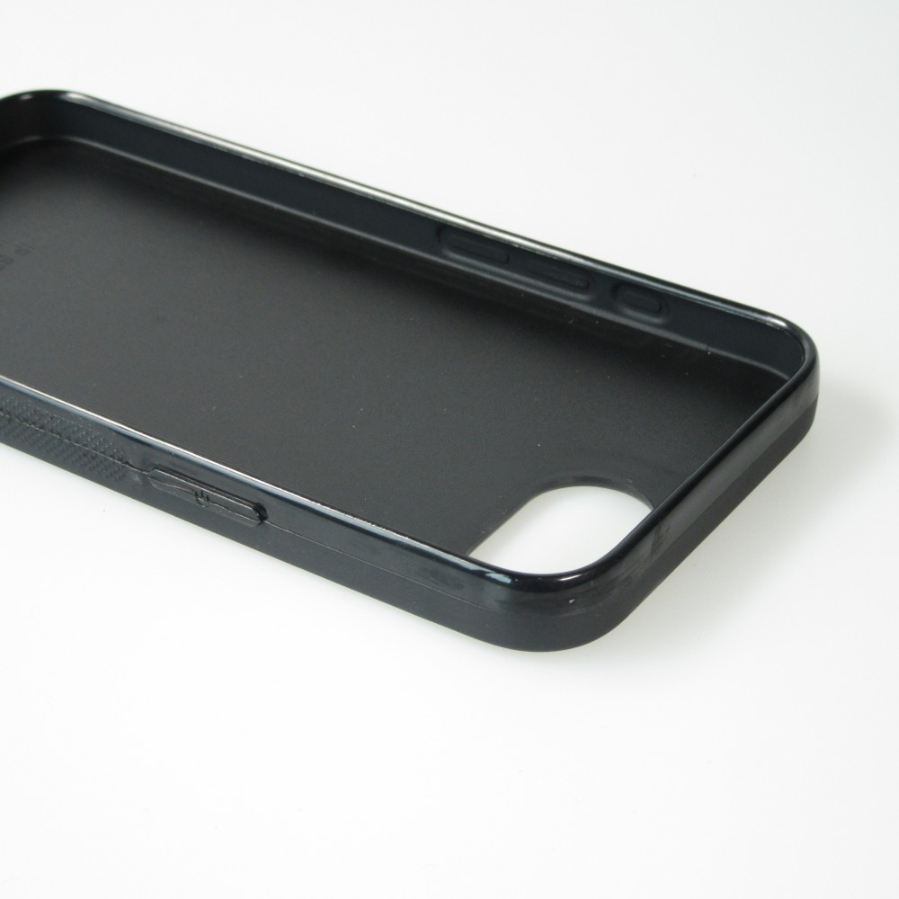 iPhone 16e Case Hülle - Silikon schwarz Weihnachten 2023 Fuechslein Tanne
