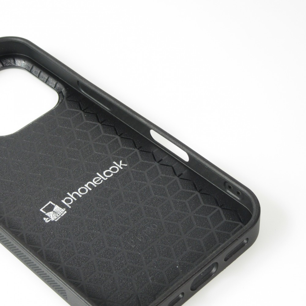 Coque personnalisée avec bords en silicone noir - iPhone 16 Pro