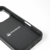 Coque personnalisée avec bords en silicone noir - iPhone 16 Pro
