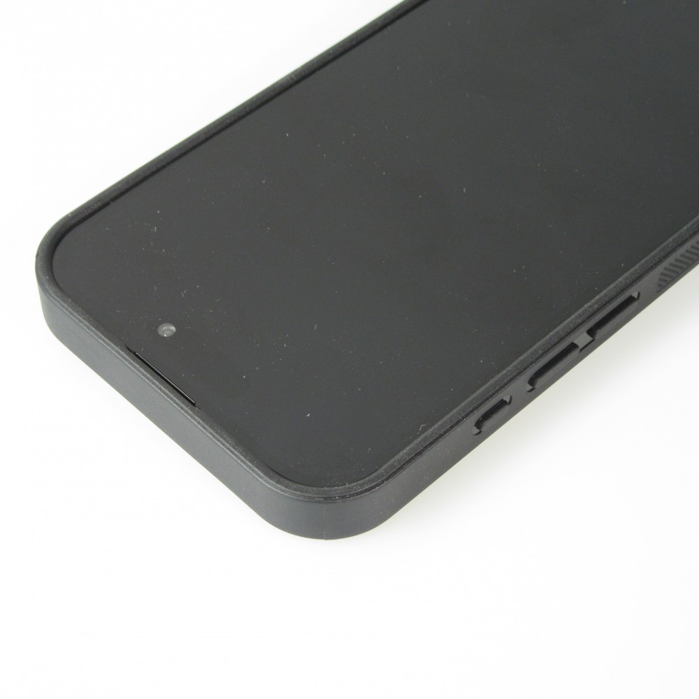 Coque personnalisée avec bords en silicone noir - iPhone 16 Pro