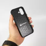 Coque iPhone 16 Plus - Silicone rigide noir Plage Paradis