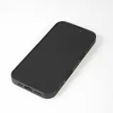 iPhone 16 Pro Case Hülle - Silikon schwarz Flowers Dark