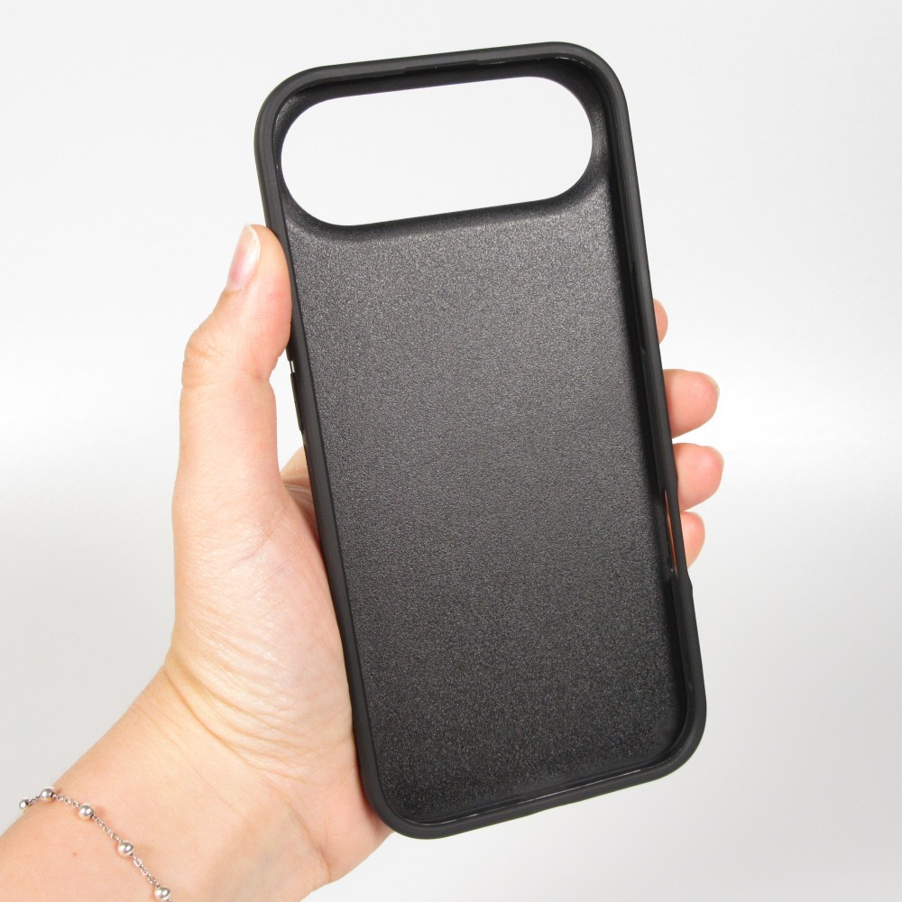 iPhone 17 Air Case Hülle - Silikon schwarz Valentine 2024 with love heart