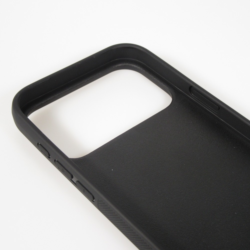 iPhone 17 Pro Max Case Hülle - Silikon schwarz Sea Foam Blue